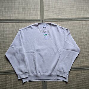 NIKE Mens Solo Swoosh Fleece Crew Heavyweight Grey XL Extra Large